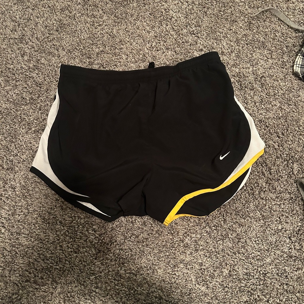 Nike Women's Black and White Running Shorts